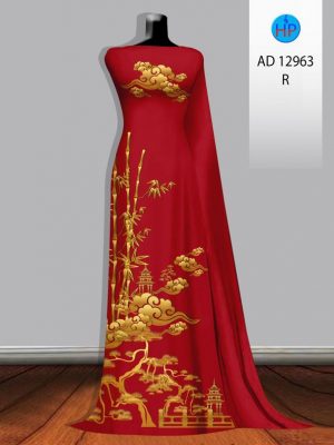 Vải Áo Dài Phong Cảnh AD 12963 37